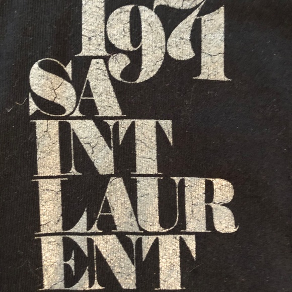 Saint Laurent 1971 black hoodie sweatshirt - Picture 2 of 5